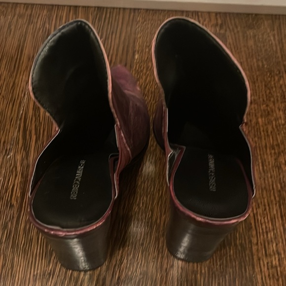 Rebecca Minkoff wine colored slides beautiful Rich leather - Picture 7 of 7